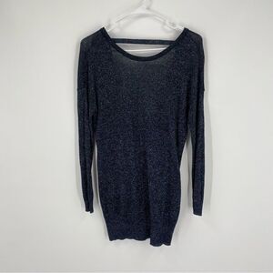 Dynamite Women’s Long Sleeve Sparkly Knit Open Back Sweater size XS